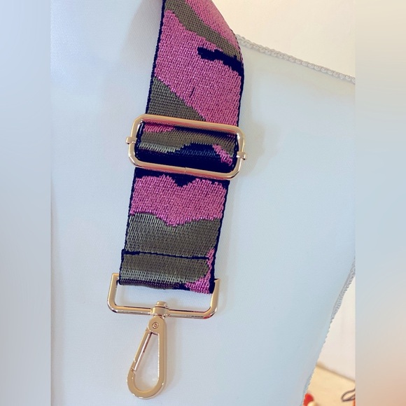 Brand NEW Crossbody Strap for any Bag in Metallic Lavender Camo 💜💚 - Picture 3 of 9